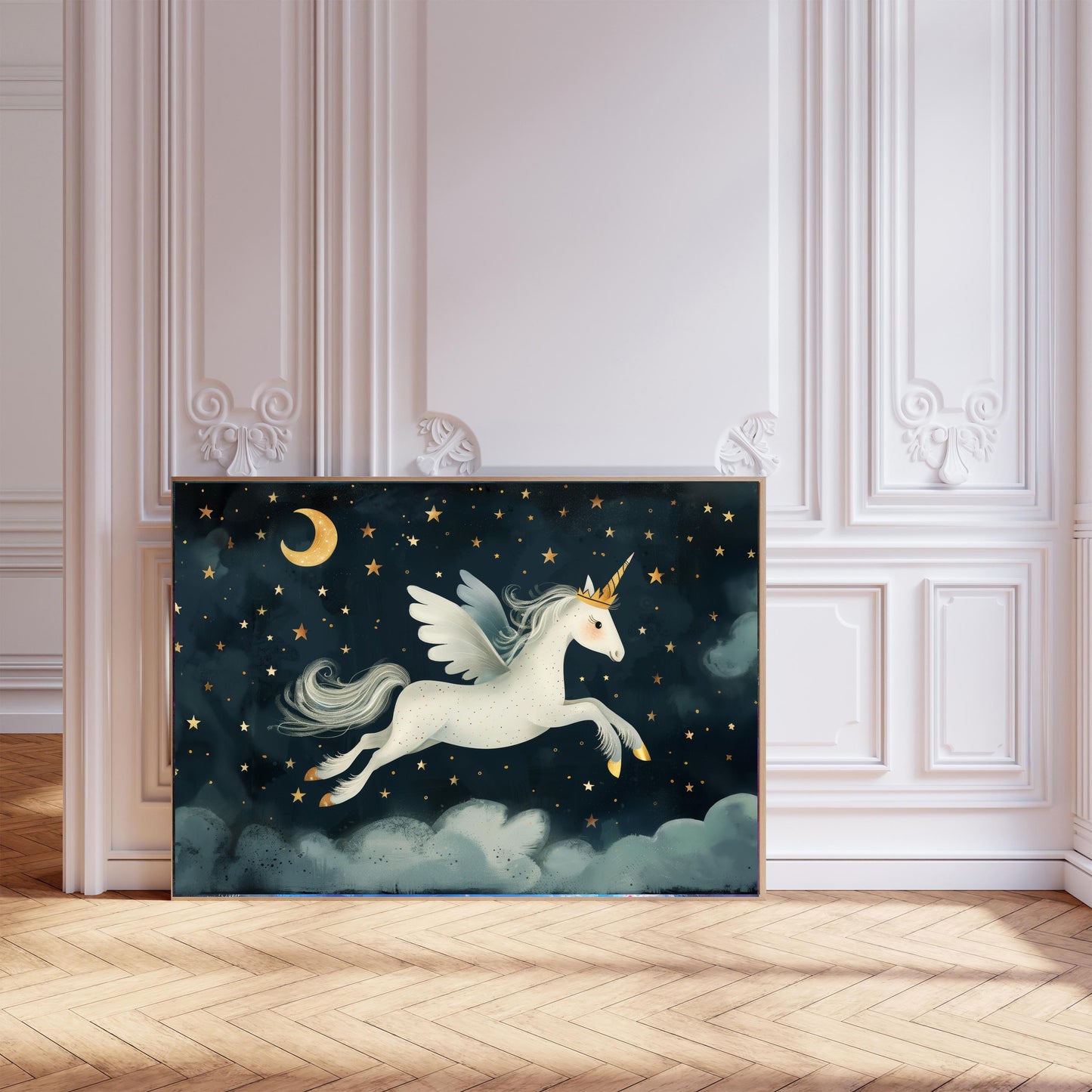 Cute Unicorn Nursery Art Print