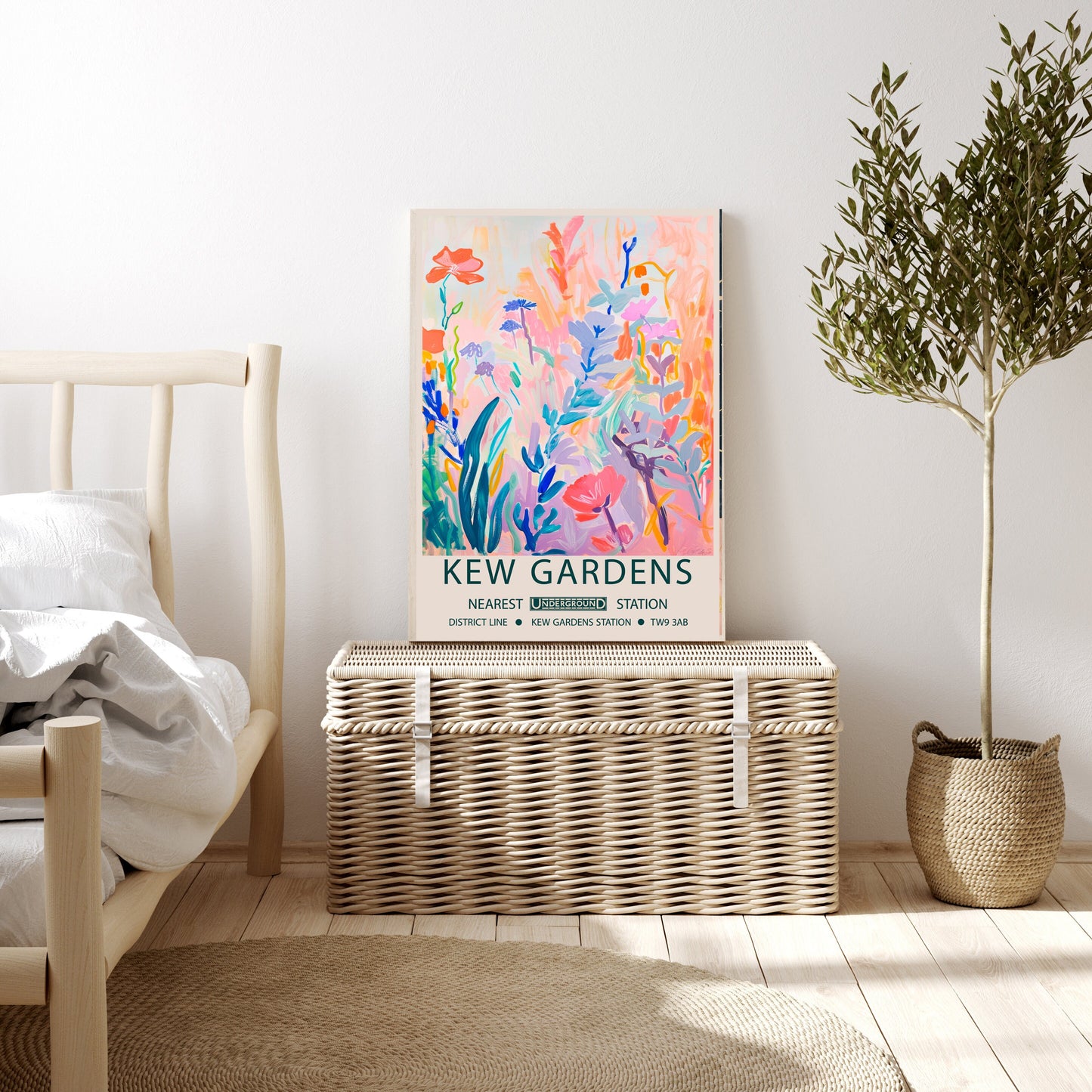 Botanical Flower Market Art Print