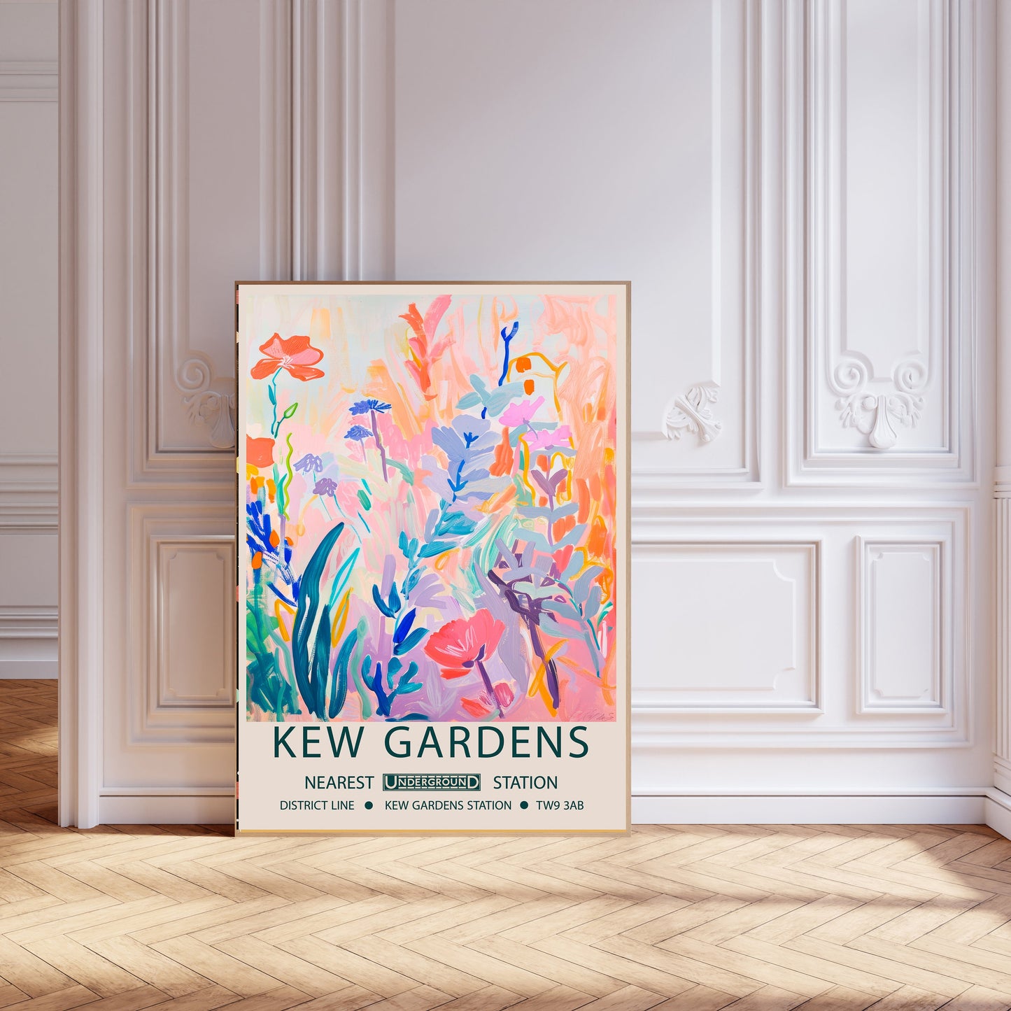 Botanical Flower Market Art Print