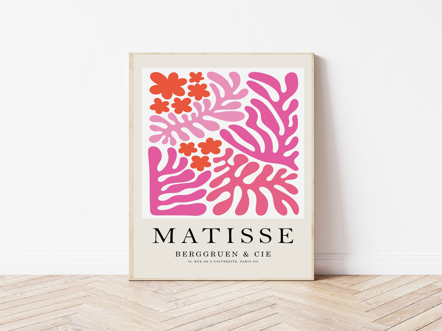 Matisse Pink Leaf Art Print