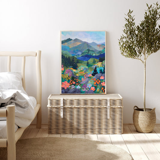 Landscape Art Print, Mountains Art Print