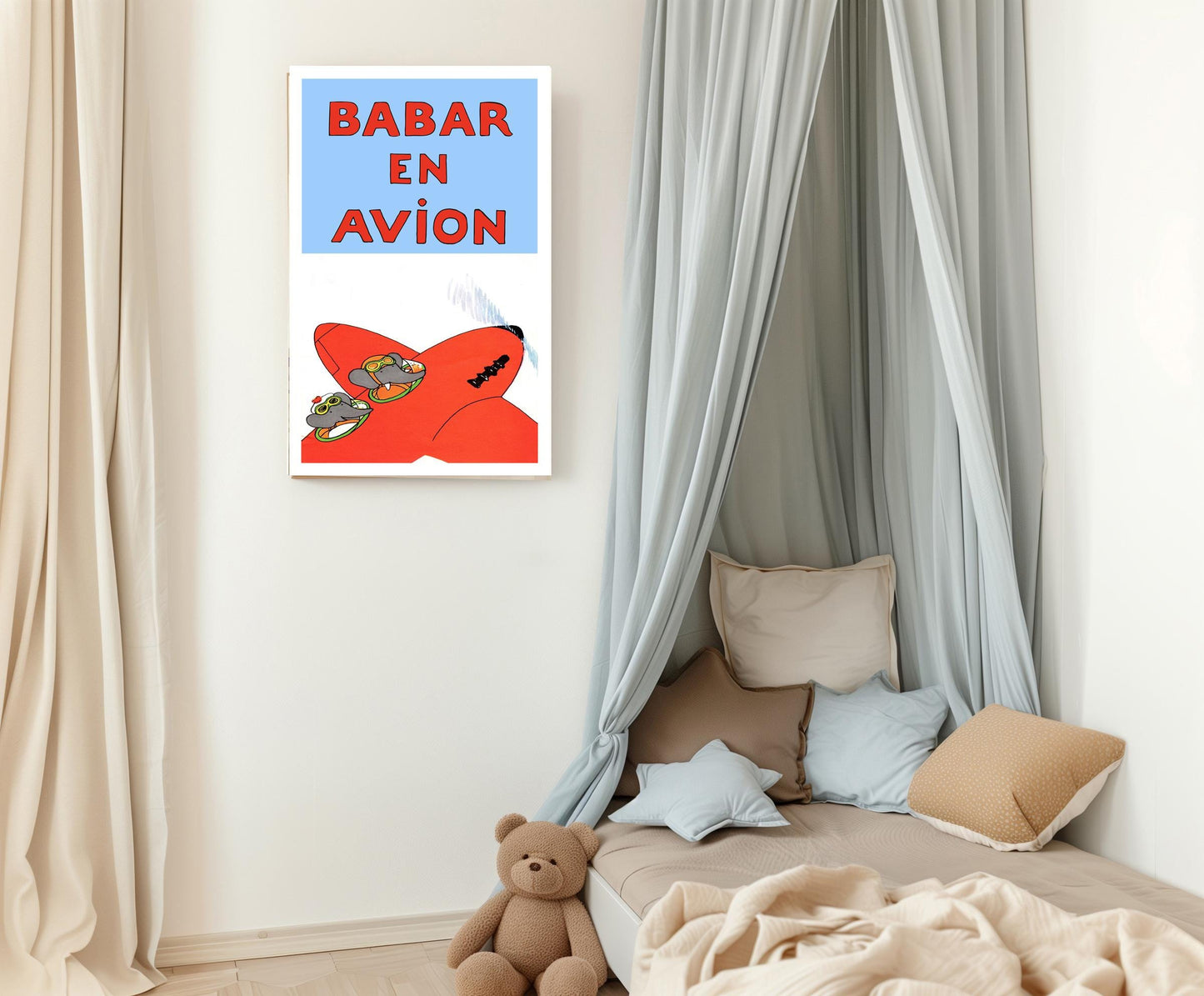 Babar the elephant En Avion nursery