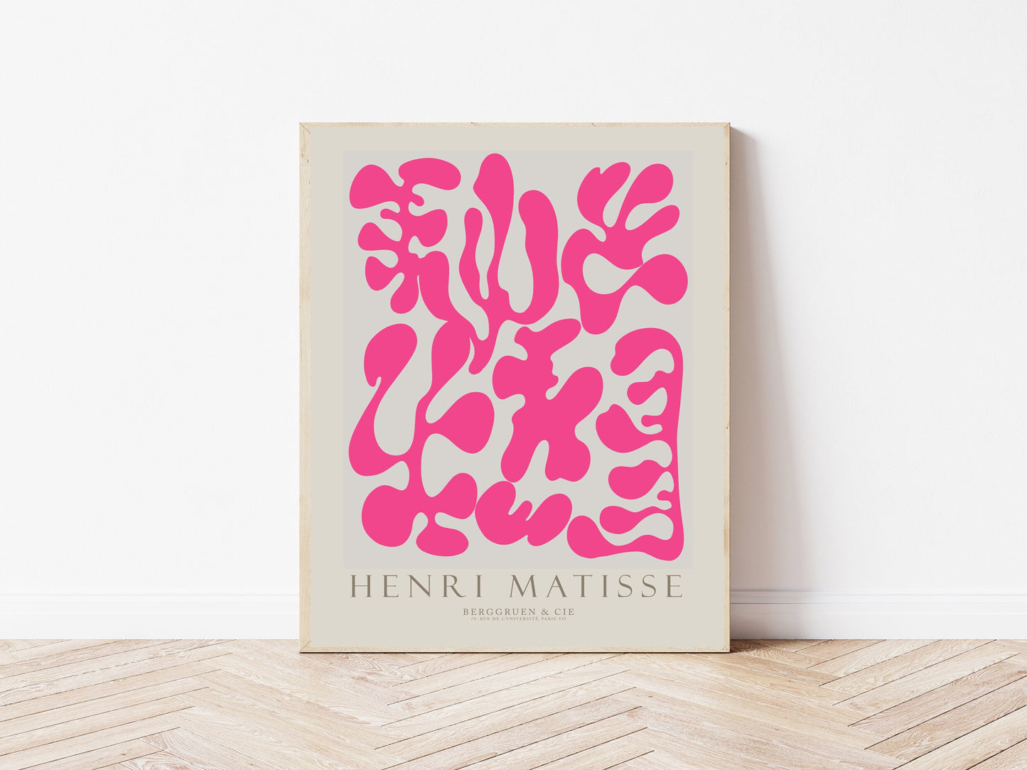 Matisse Pink Leaf Art Print