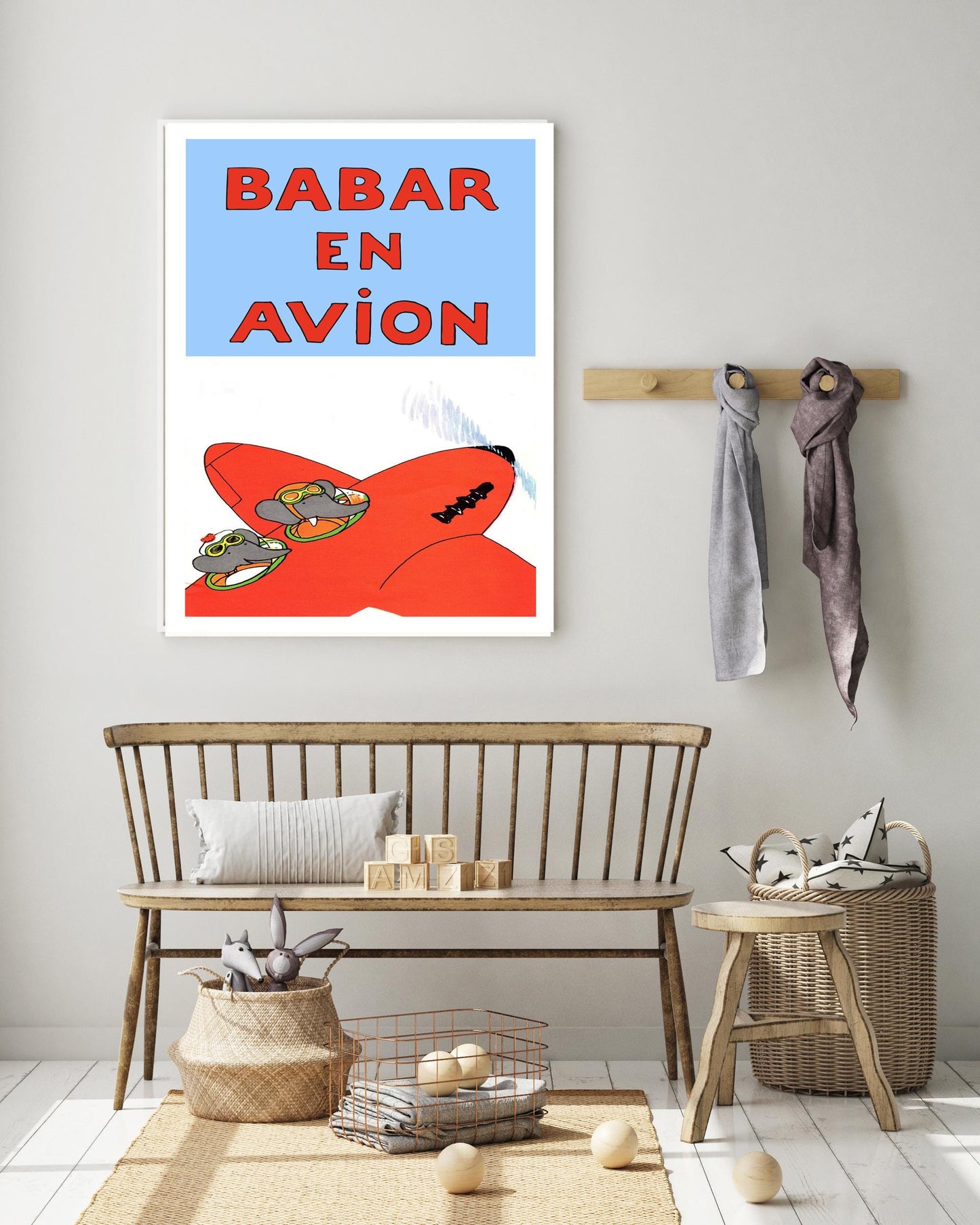 Babar the elephant En Avion nursery