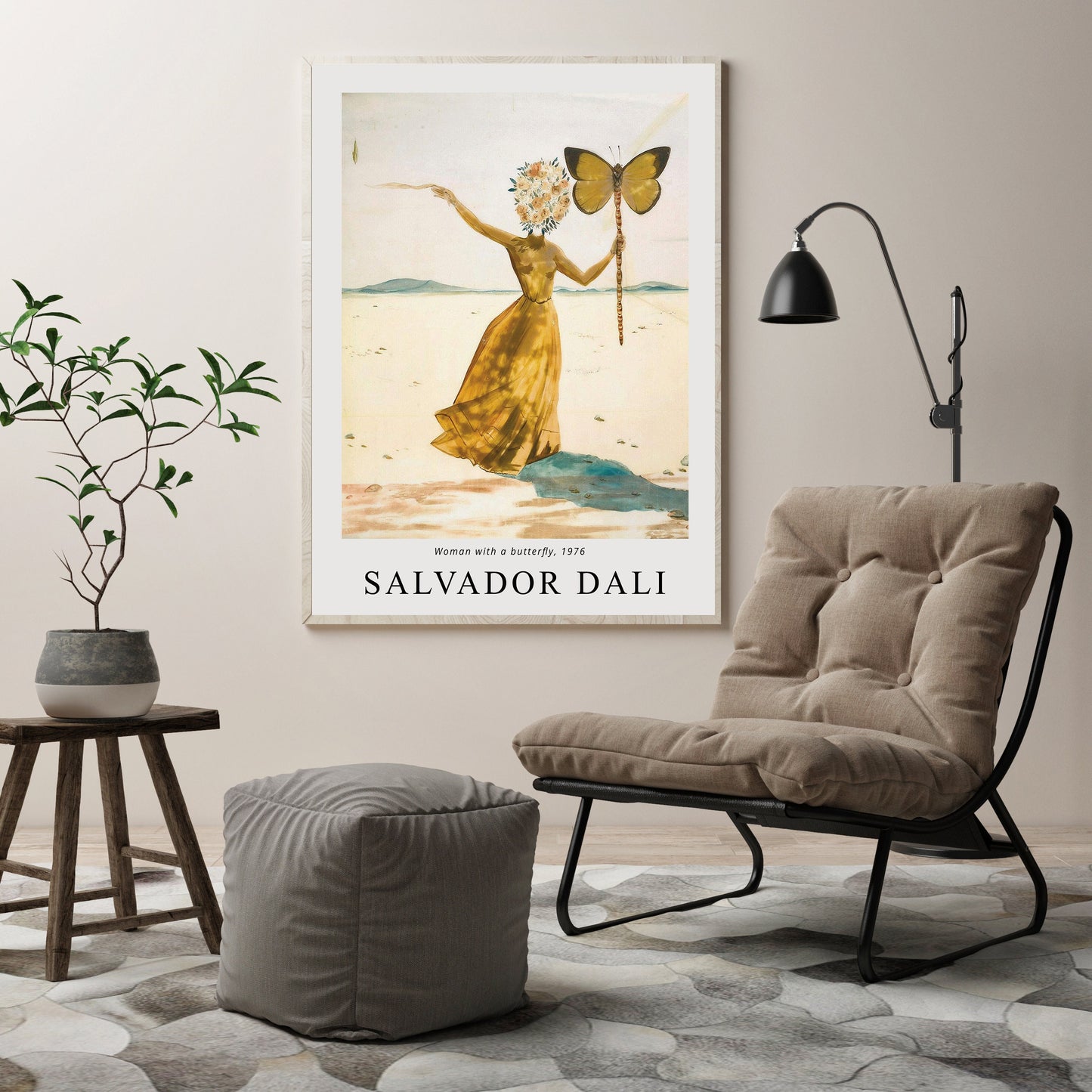 Salvador Dali Butterfly Art Print