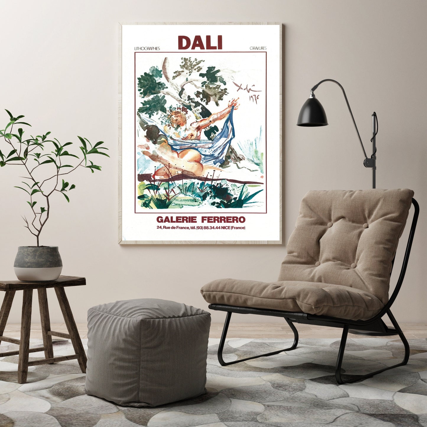 Salvador Dali Flowers Art Print