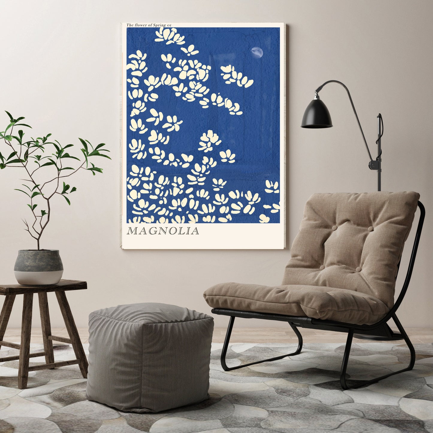 Botanical Magnolia Art Print