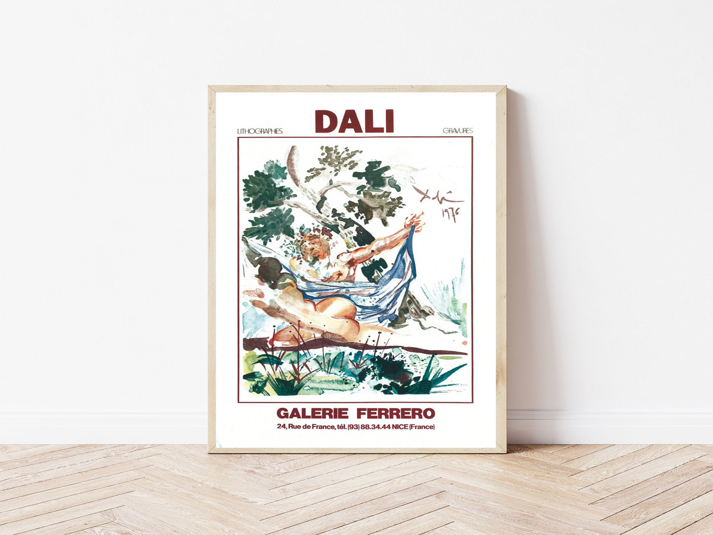 Salvador Dali Flowers Art Print