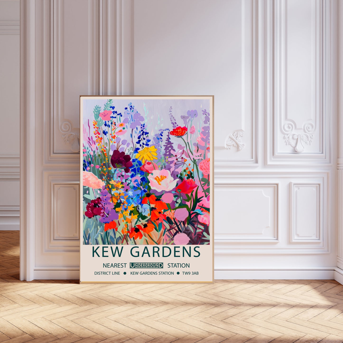 Botanical Flower Market Art Print