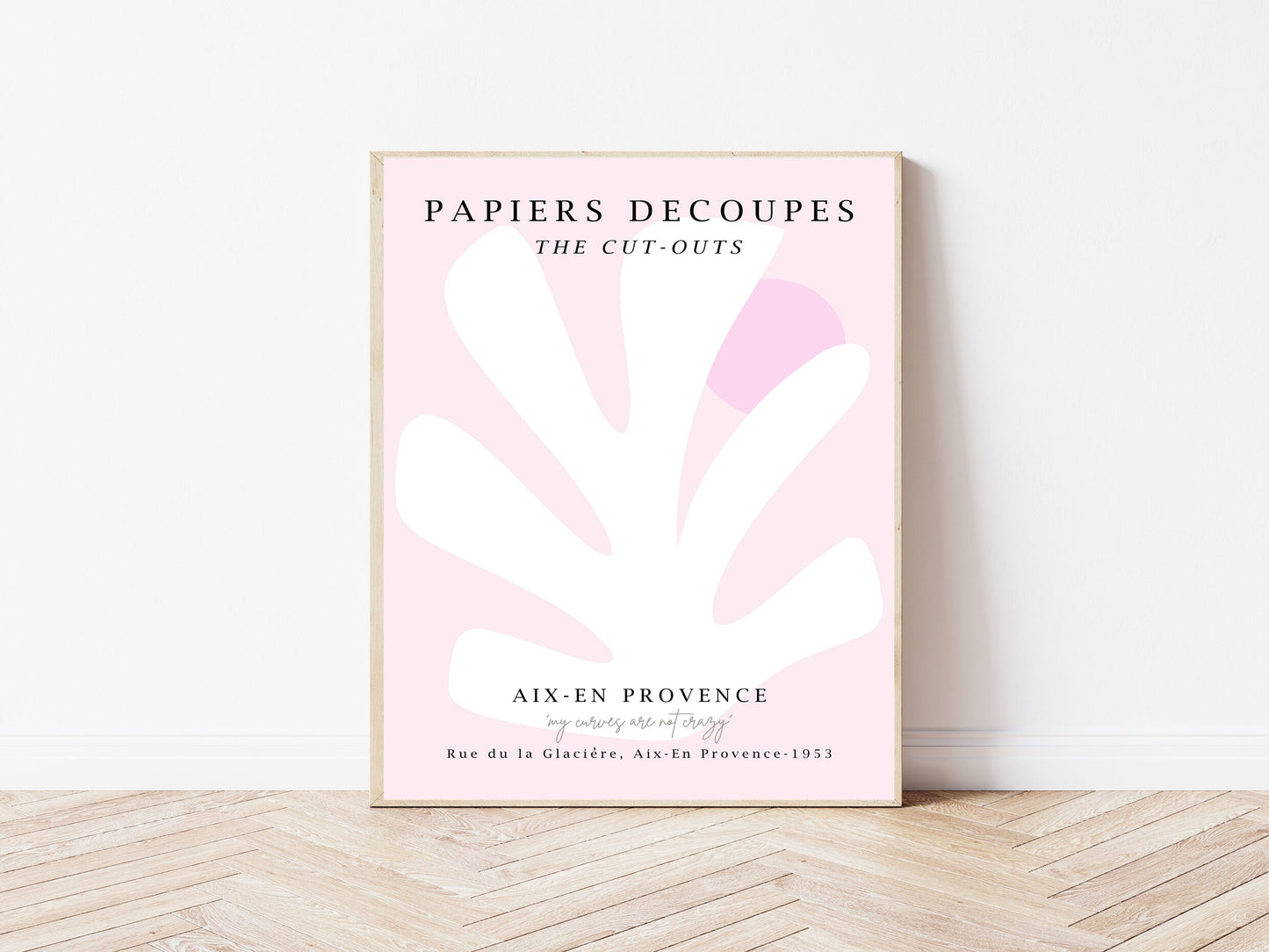 Matisse Pink Leaf Art Print