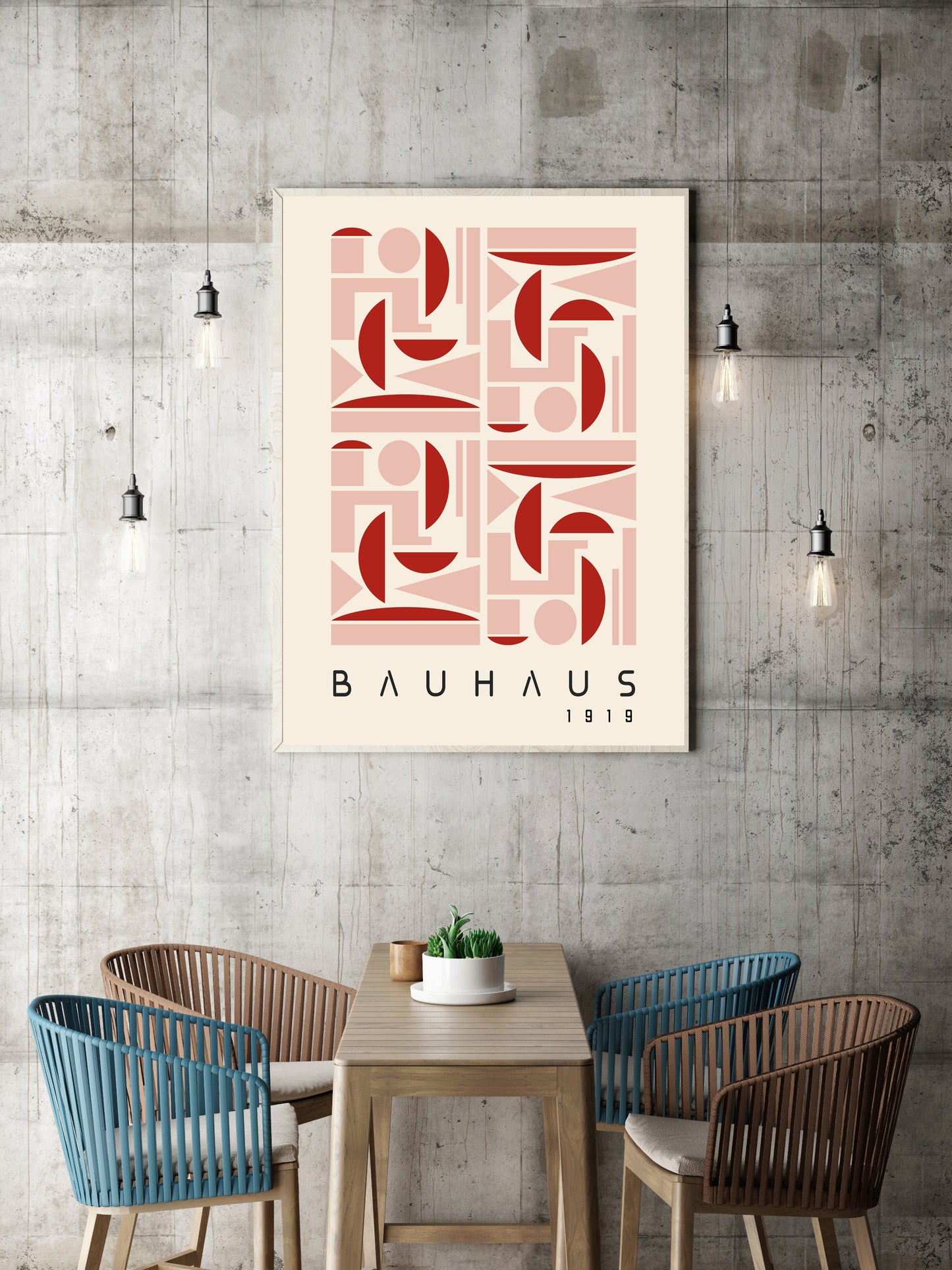 Bauhaus Red Art Print