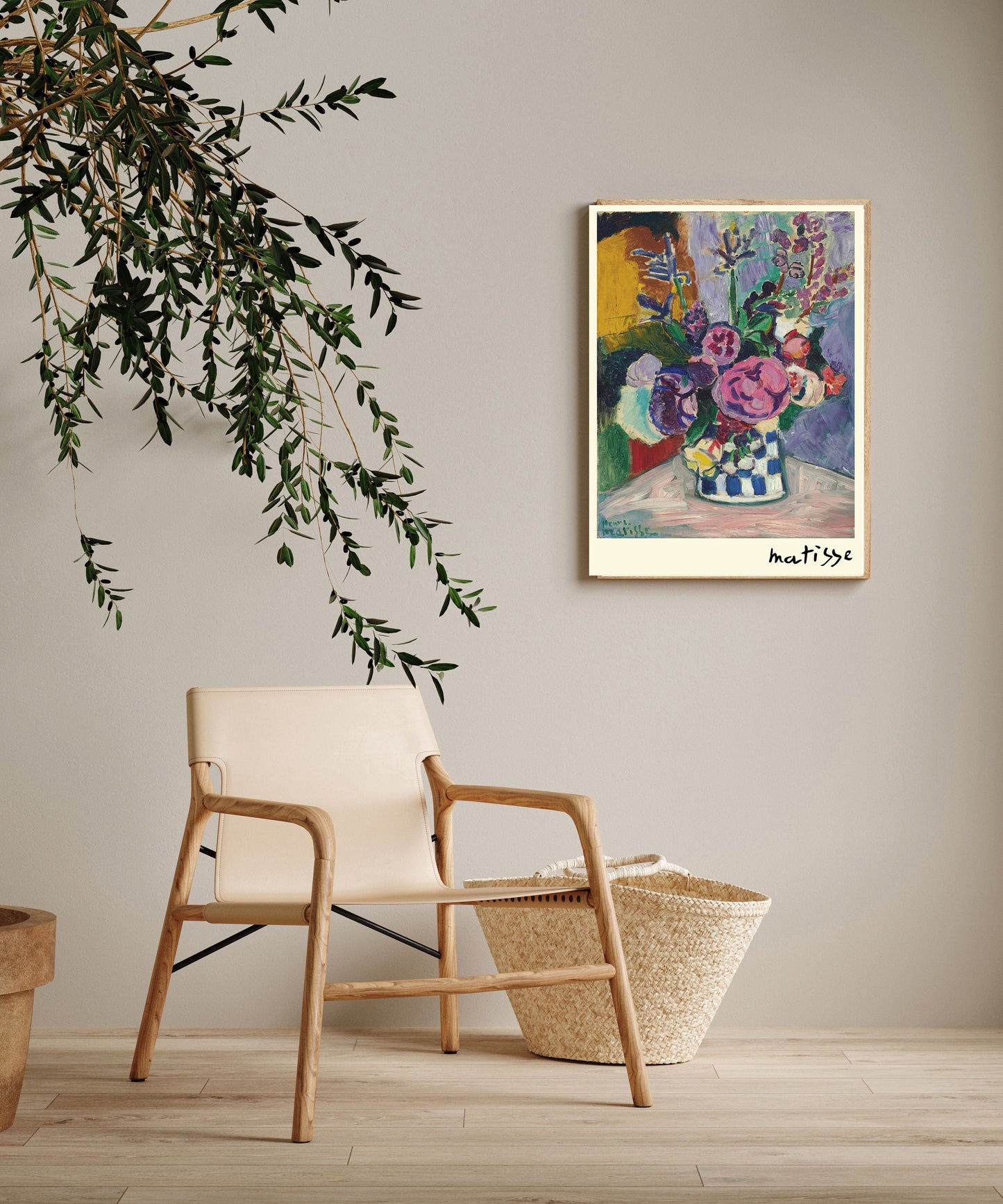 Matisse Vase Leaf Art Print