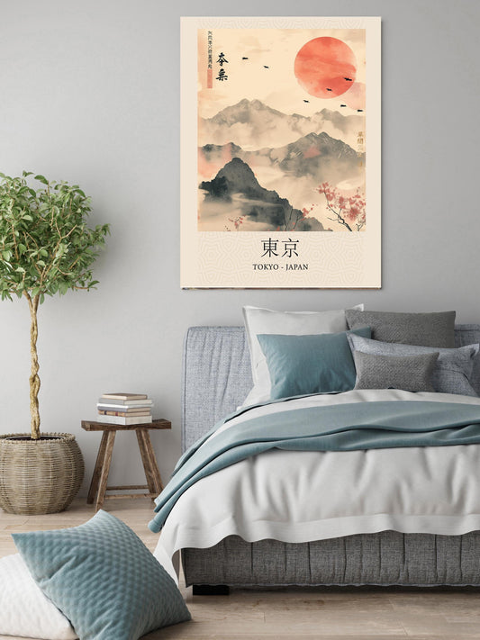 Japanese Art Print, Mountain Art Print