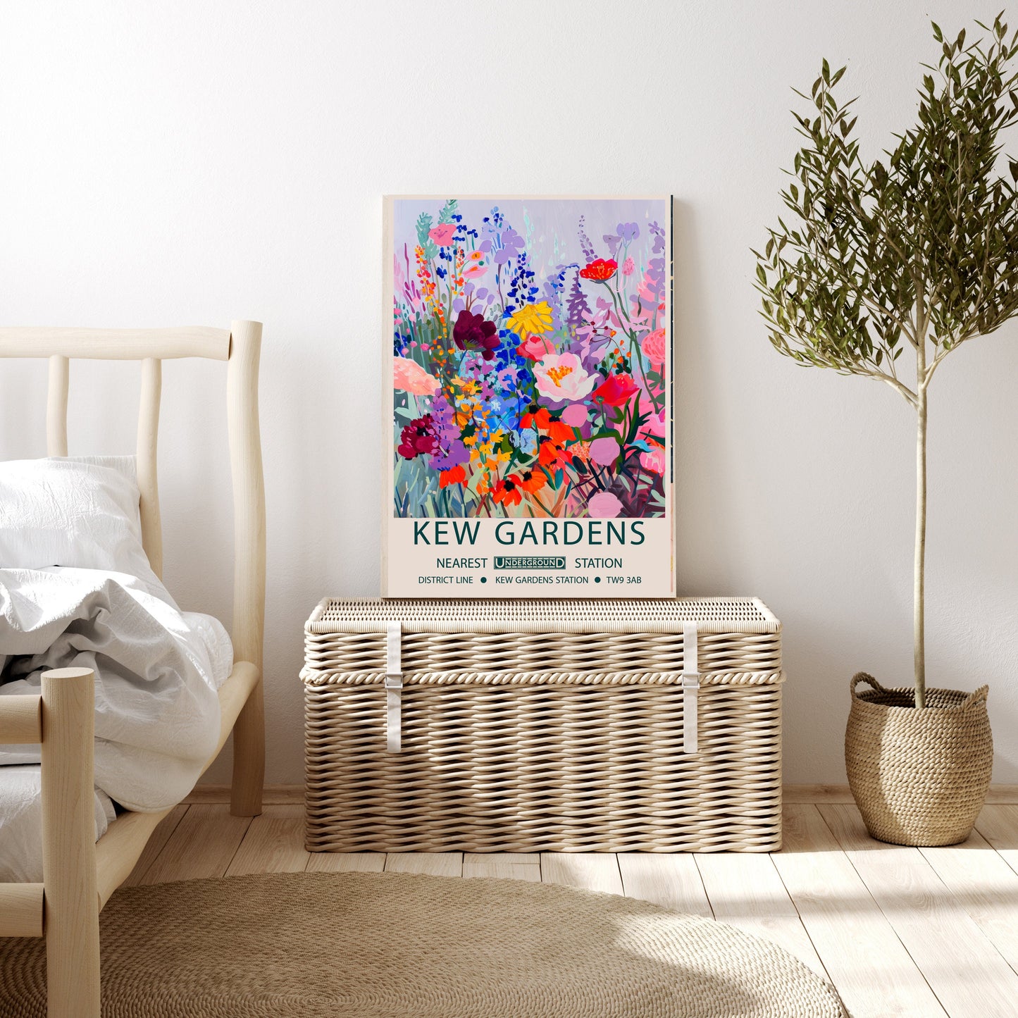 Botanical Flower Market Art Print