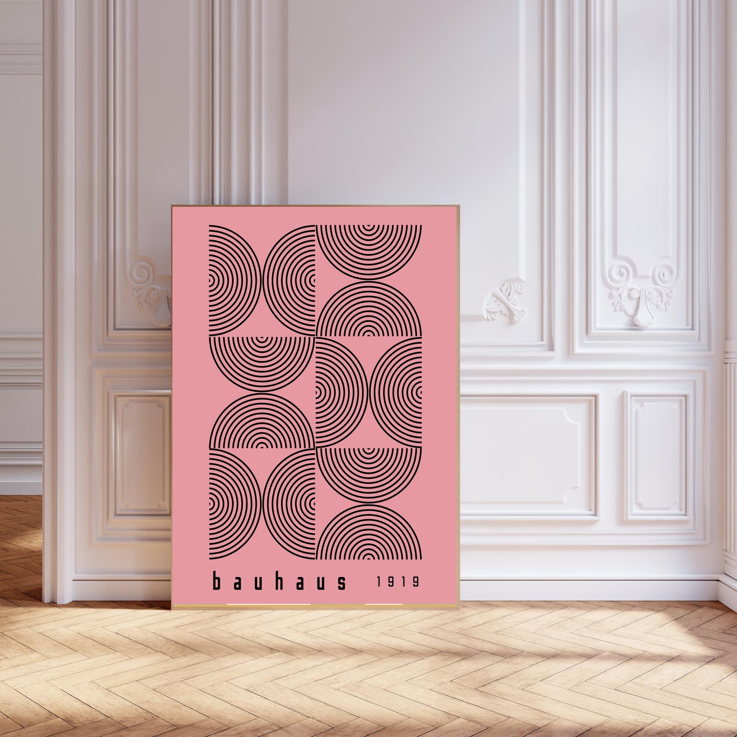 Bauhaus Pink Art Print