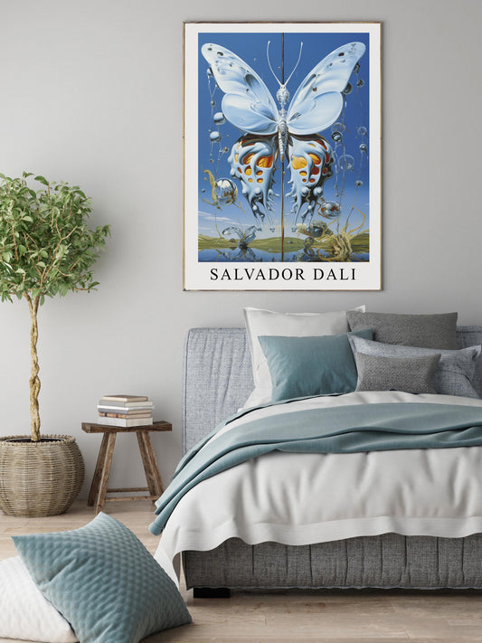 Salvador Dali Butterfly Art Poster