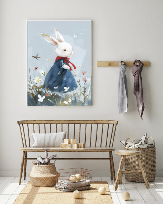 Cute Bunny Nursery Art Print