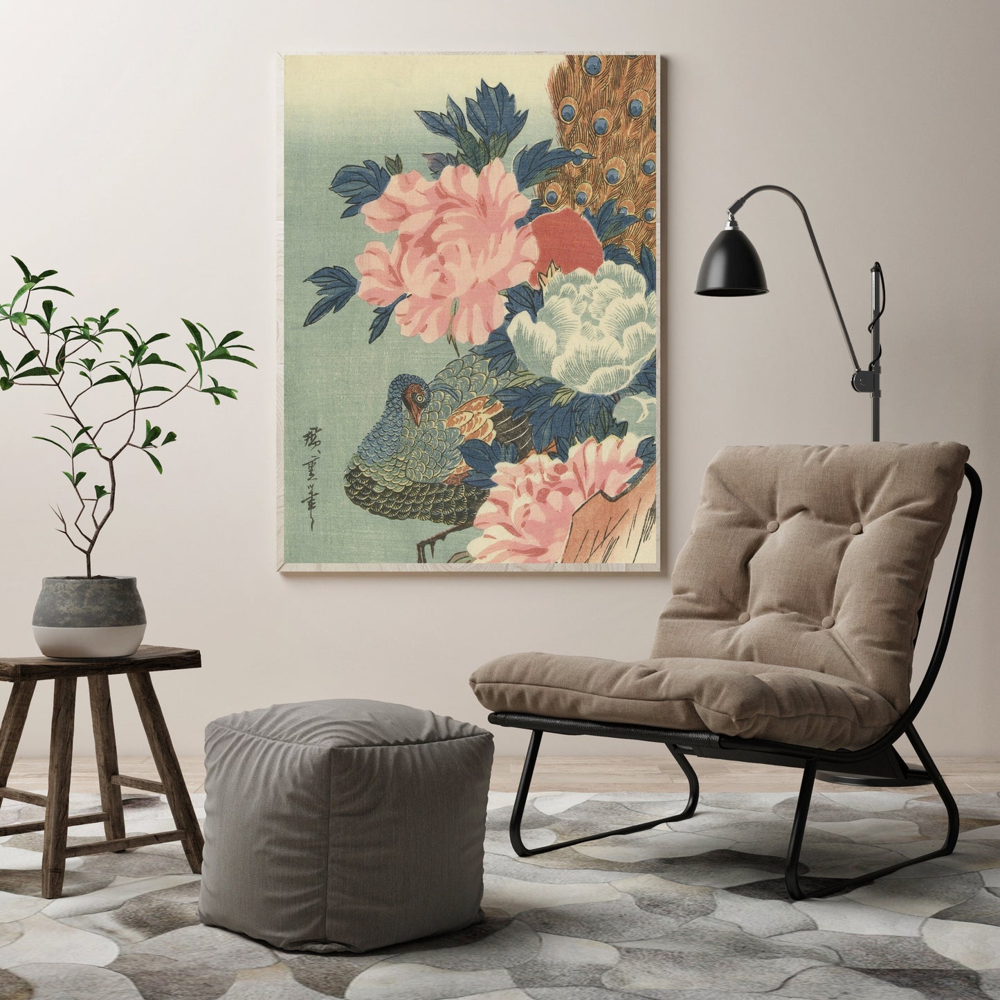 Japanese Floral Art Print