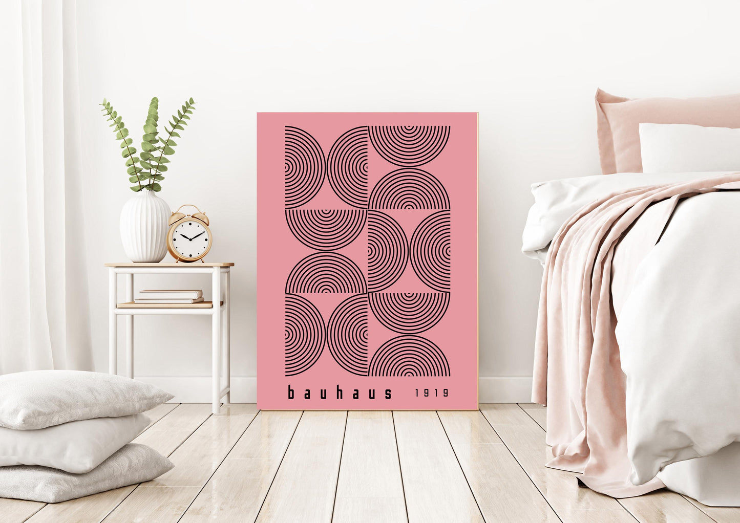 Bauhaus Pink Art Print