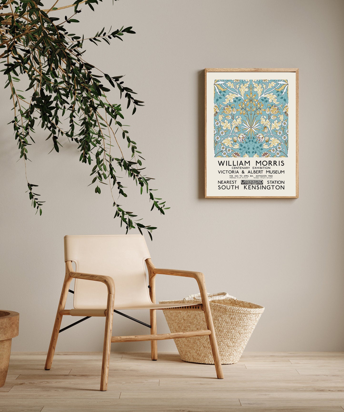 William Morris Blue Art Print