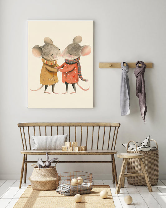 Cute Mouse Nursery Art Print