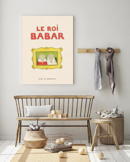 Babar the elephant nursery wall art