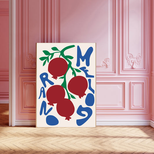 Pomegrante kitchen art print