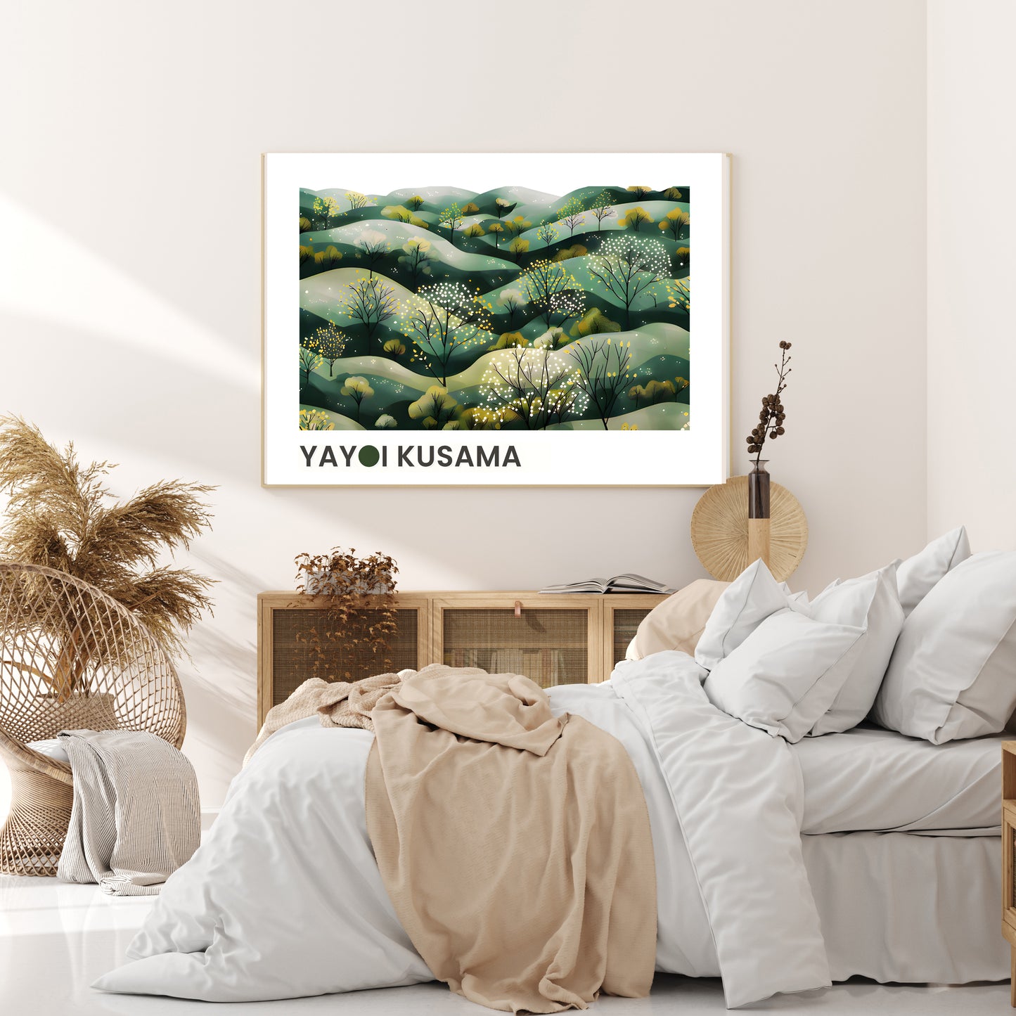 Landscape Yayoi Kusuma Inspired Art Print